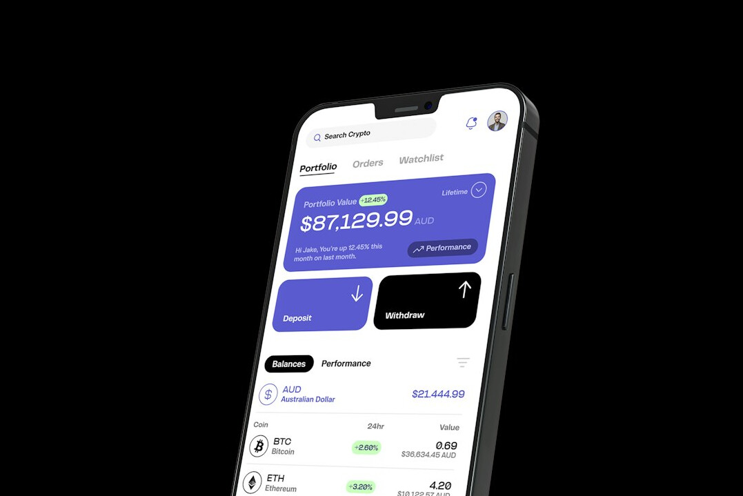 secure finance app interface