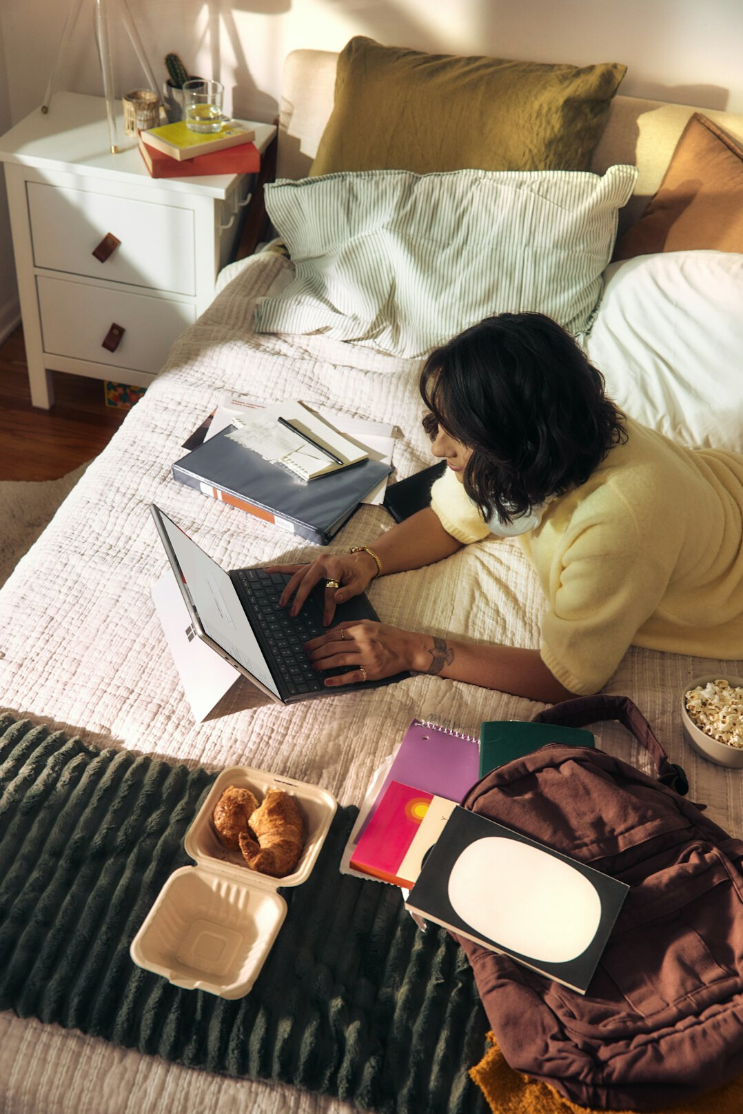 person budgeting at home